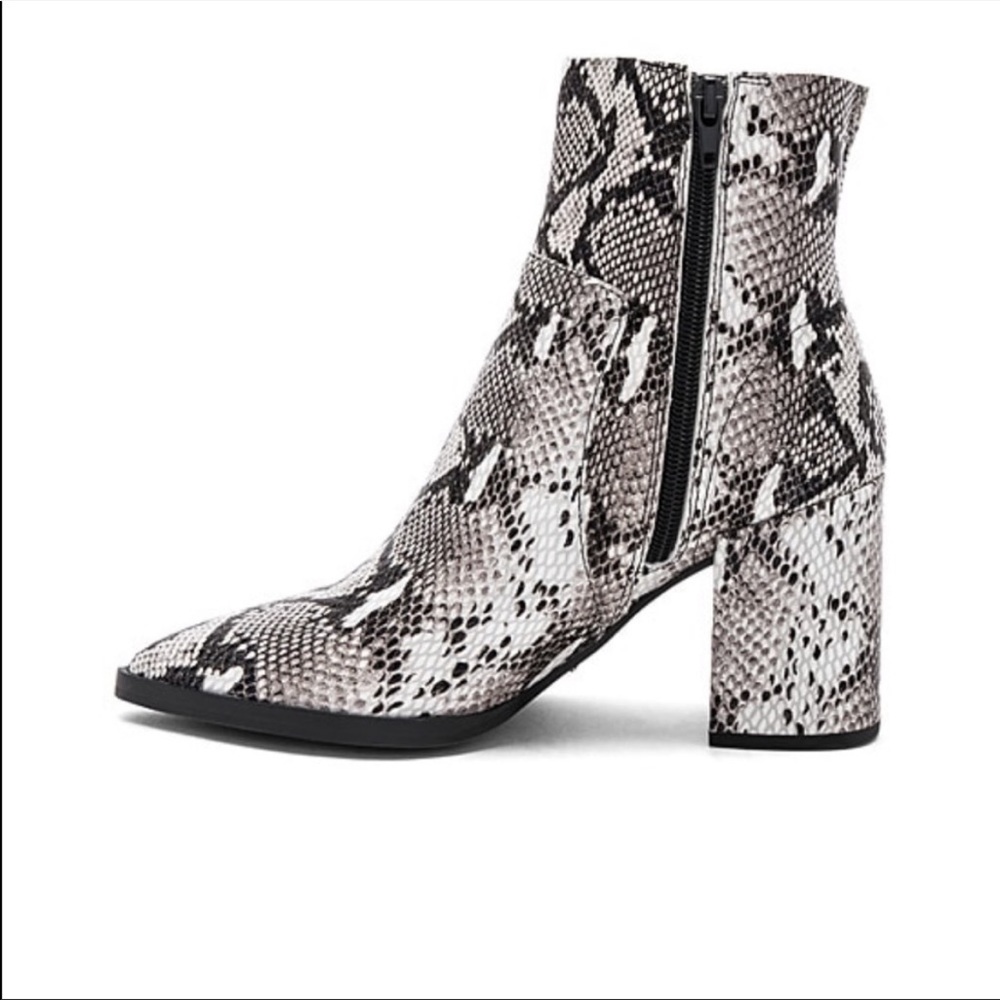 Tony Bianco snakeskin booties